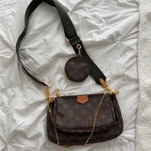 Louis Vuitton multi pochette Brown Monogram Crossbody Bag